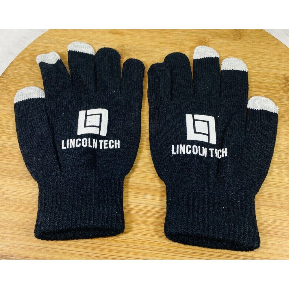 Lincoln Tech Warm Unisex Gloves Black NEW